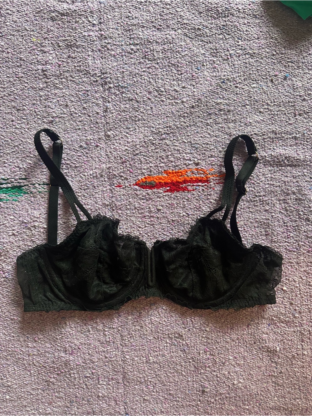 Auden Black Lace Underwire Bra